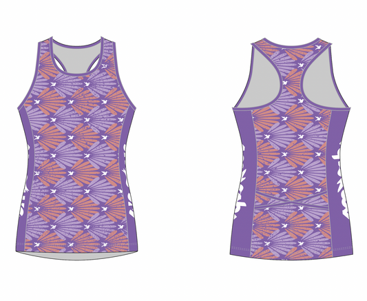 Lavender Queen Tri Top with Built-in Bra Pre-order
