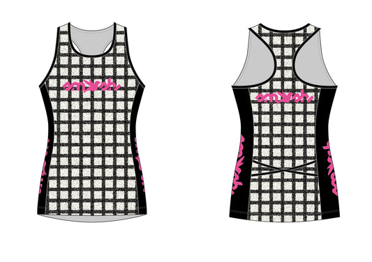 B & W Tri Top with Built-in Bra Pre-order