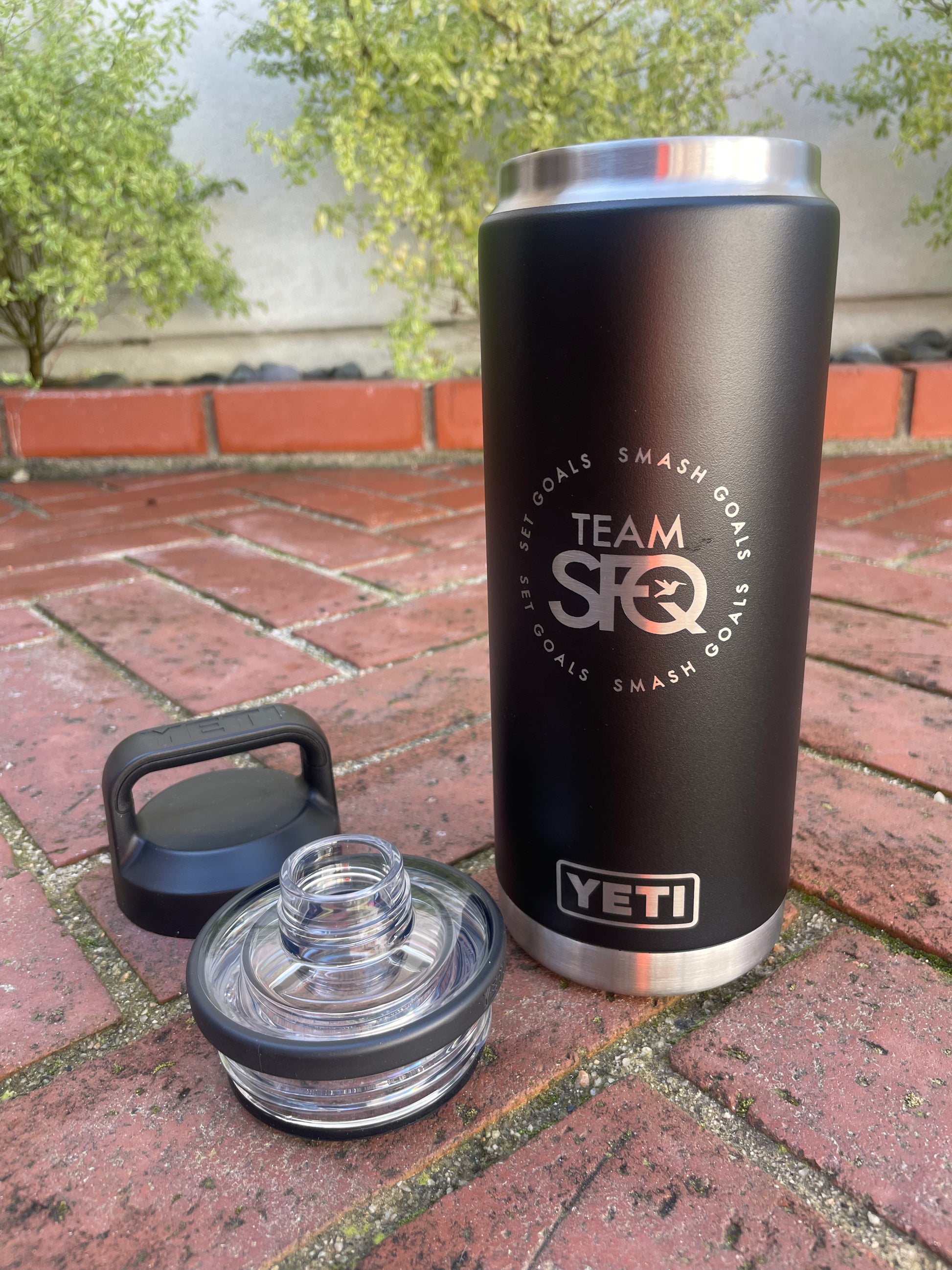 Team SFQ Black Yeti 26oz Rambler with Chug Cap