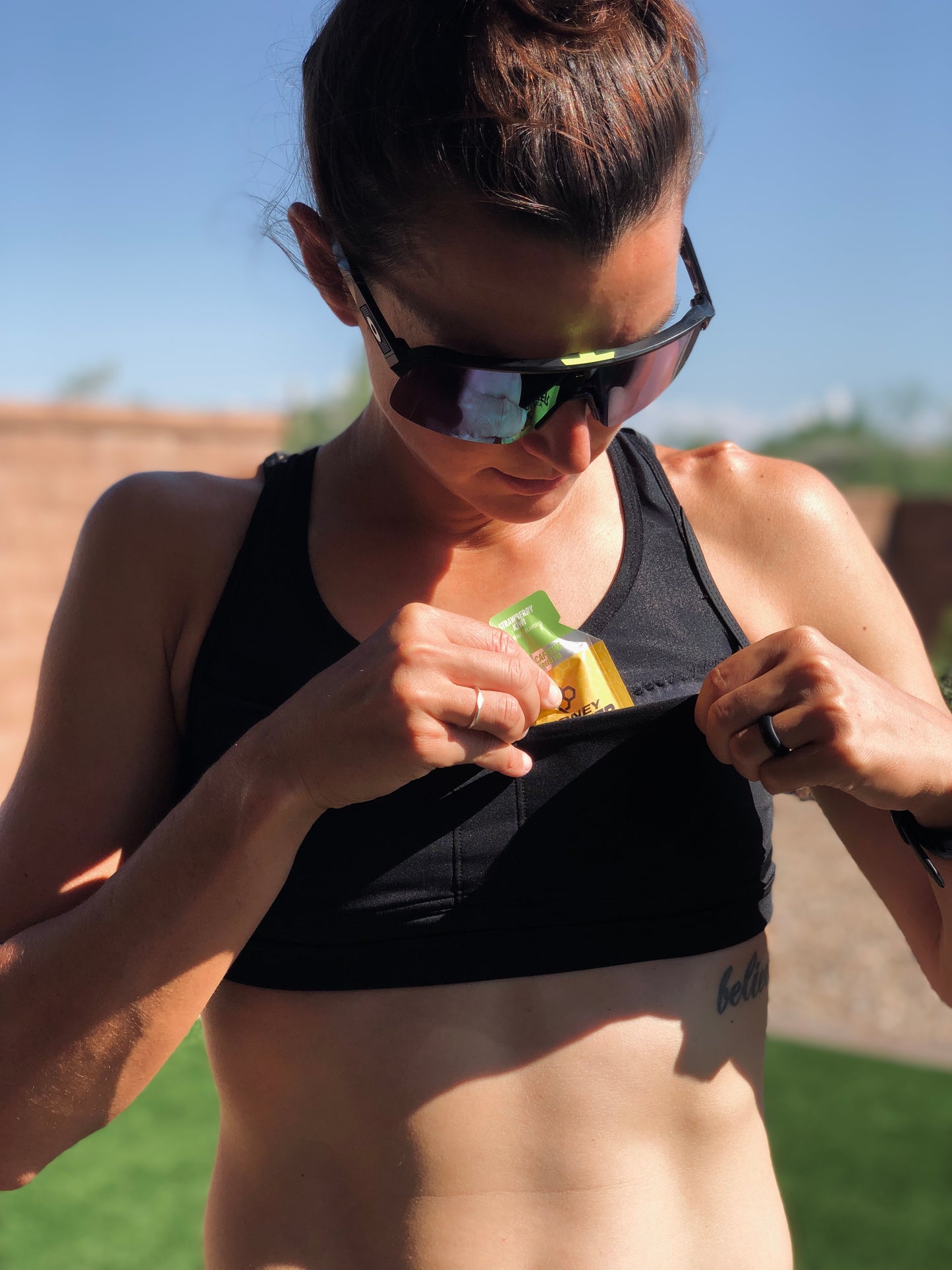 4-Gel Pocket Run Bra