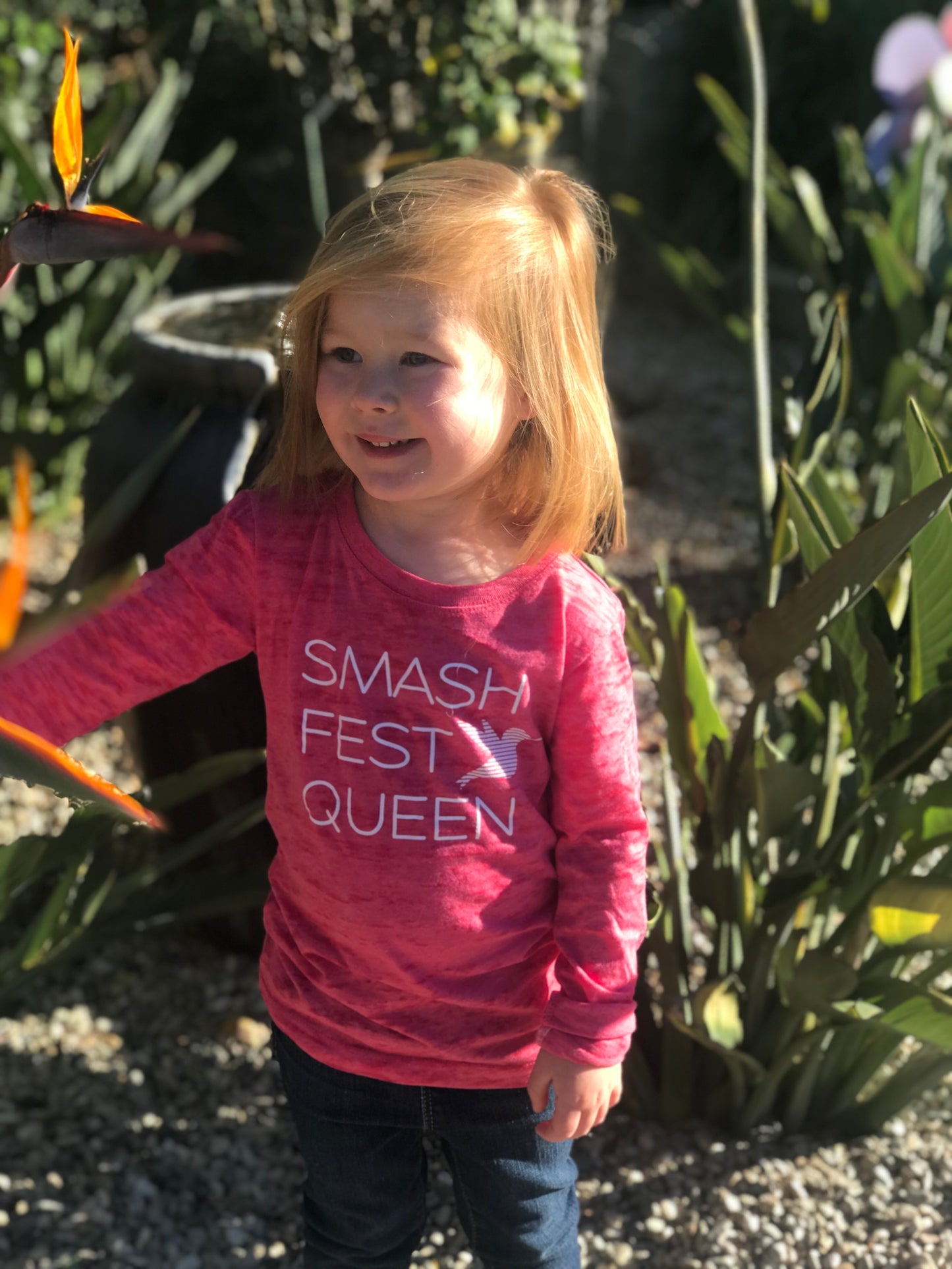 Mini Smashfest Queen Long Sleeve Burn-out Tee