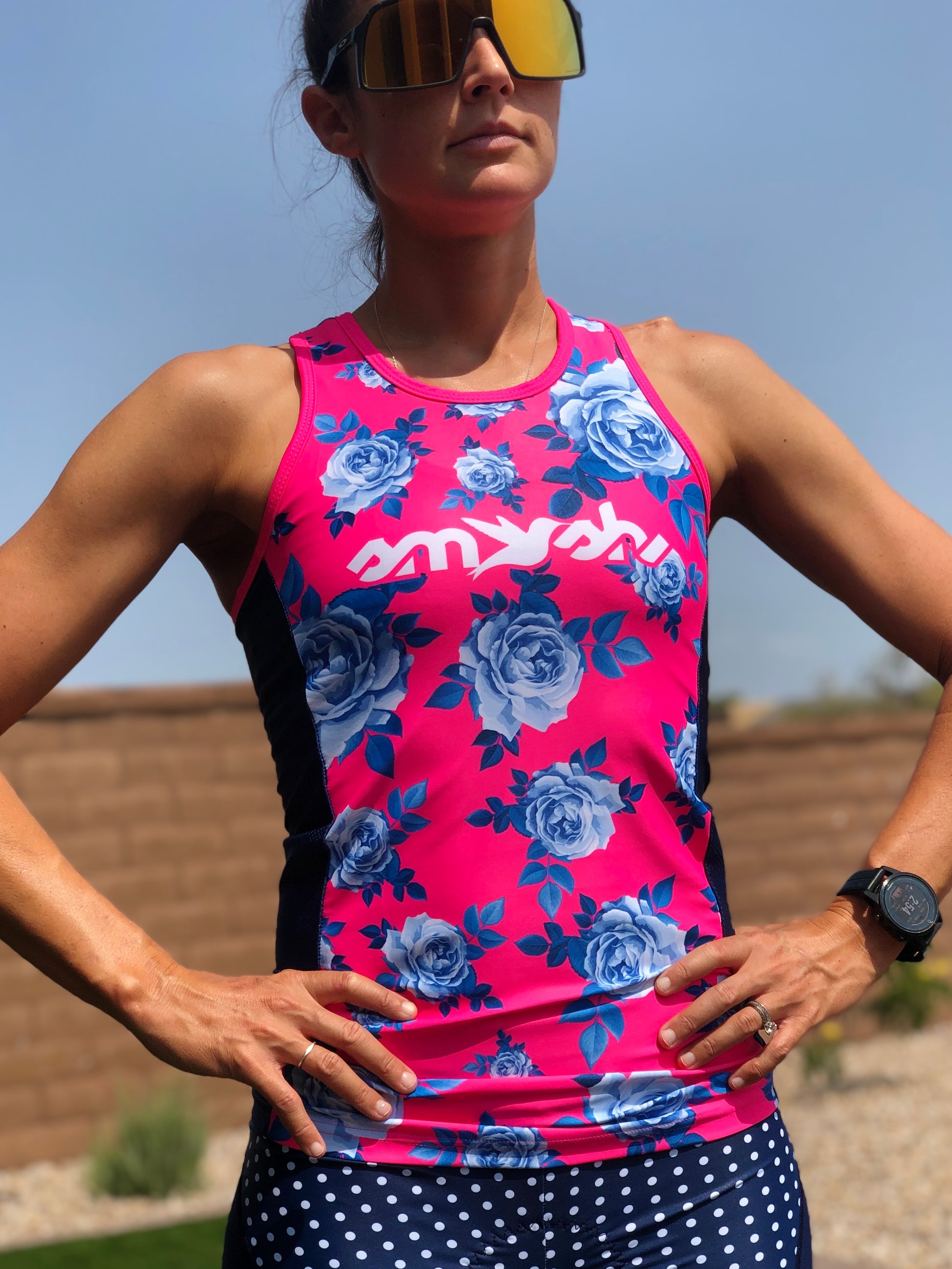Warehouse Smell the Roses Women's Tri Top With Built-in Bra – smashfestqueen