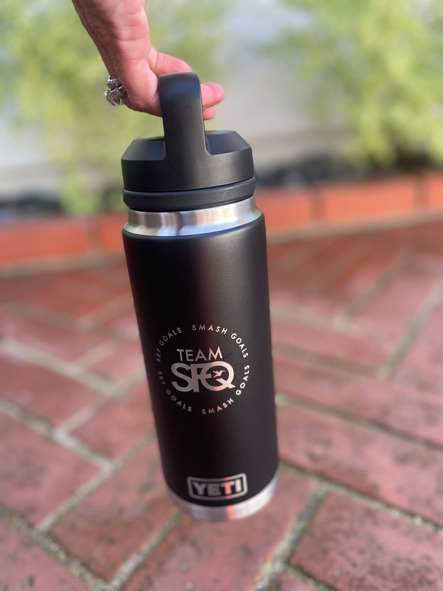 Team SFQ Black Yeti 26oz Rambler with Chug Cap