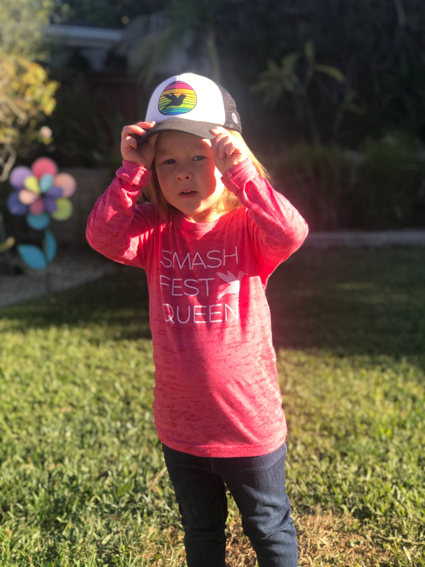 Mini Smashfest Queen Long Sleeve Burn-out Tee