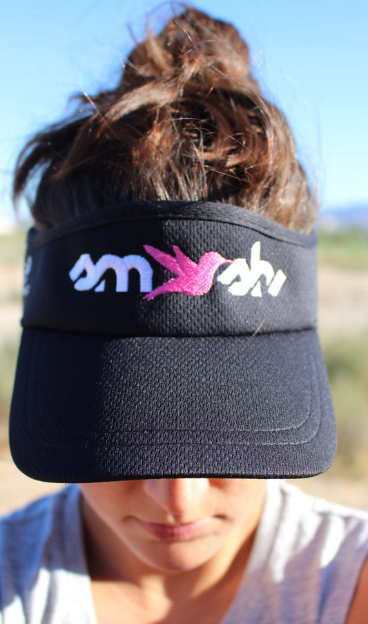 Black Embroidered SMASH visor